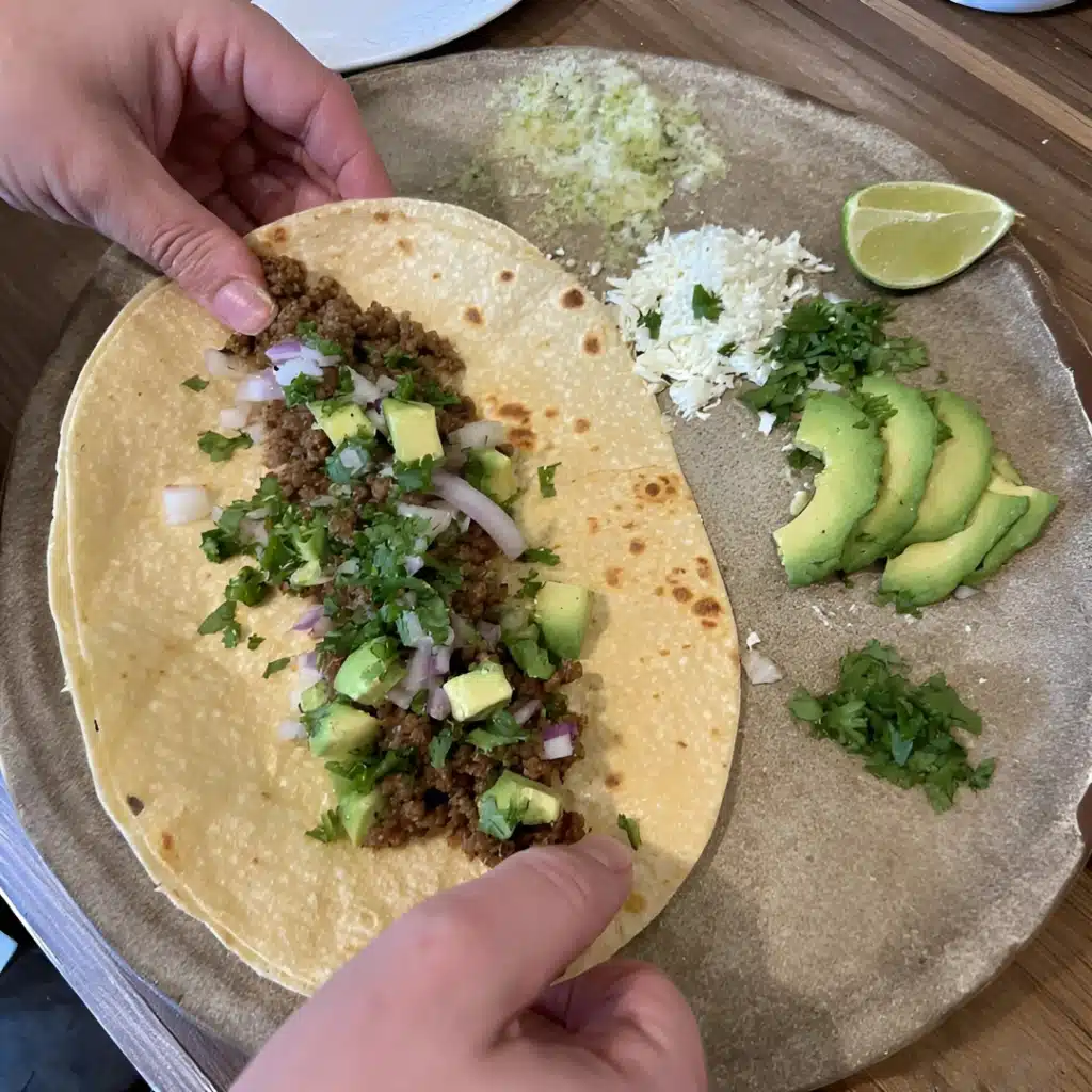 Ground Beef Tacos with Corn Tortillas | Easy, Authentic Recipe 6 heating corn tortillas for tacos