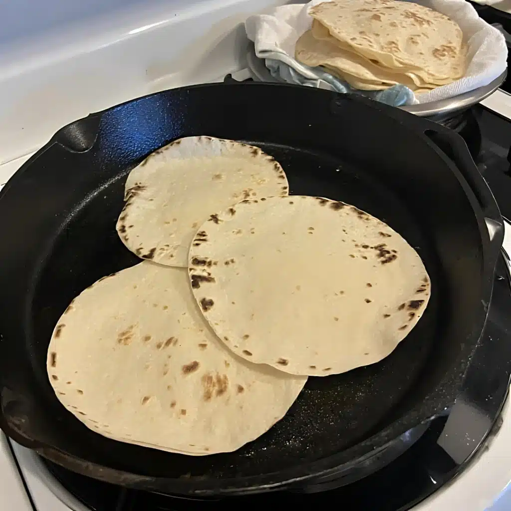 Ground Beef Tacos with Corn Tortillas | Easy, Authentic Recipe 5 heating corn tortillas for tacos
