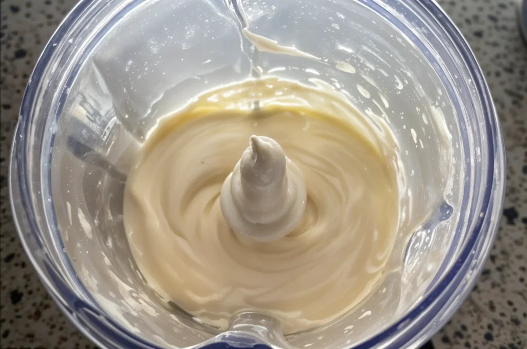 Creamy Coconut Milk Ice Cream – Dairy-Free, No-Churn Recipe 4 Coconut milk ice cream base blending in blender.