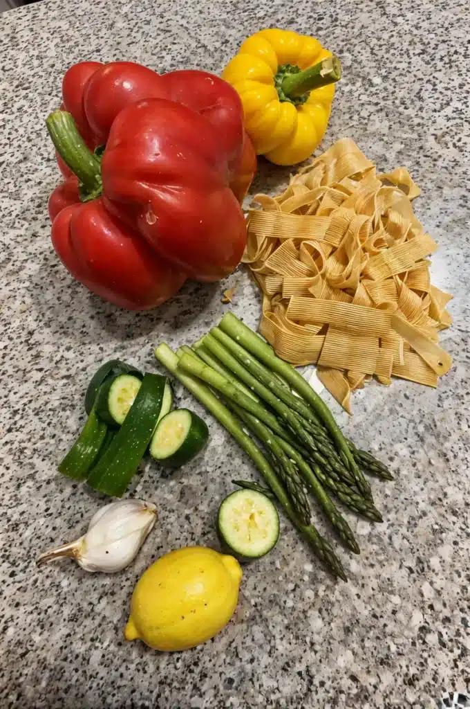 Easy Gluten Free Pasta Primavera Recipe (Dairy-Free & Healthy) 2 Gluten free pasta primavera ingredients