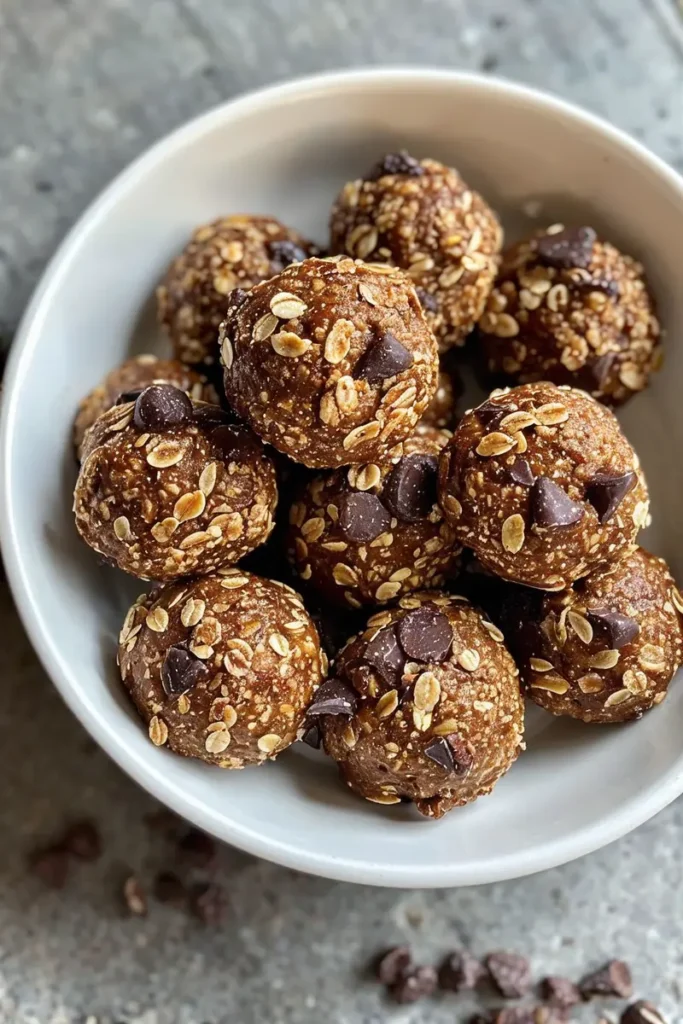 Easy Nut-Free Dairy-Free Snacks (Kid-Approved + Allergy-Safe) 4 Nut-free energy balls made with oats and sunflower seed butter